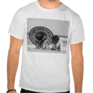 1920s Romantic Couple Looking At One Another Layin Tee Shirts