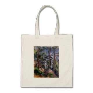 Pines and Rocks (Pins et Rochers) Paul Cézanne Canvas Bags