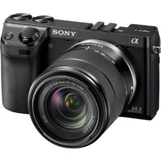 Sony NEX 7 24.3 MP Compact Interchangeable Lens Camera with 18 55mm Lens  Point And Shoot Digital Cameras  Camera & Photo
