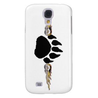 Bear Paw with Flames Galaxy S4 Case