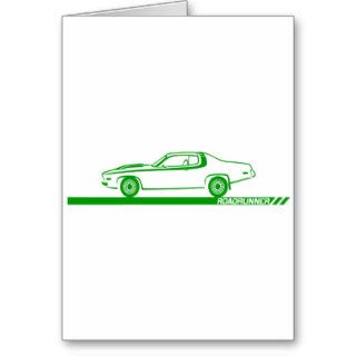 1973 74 Roadrunner Green Car Cards