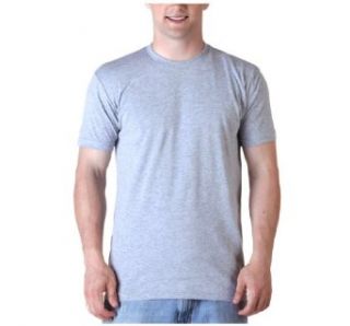 Next Level Apparel Next Level Heather Gray Mens Fitted T Shirt Gray Clothing