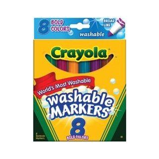 Bulk Buy Crayola Broad Line Washable Markers 8/Pkg Bold Colors 58 7832 (3 Pack) Toys & Games