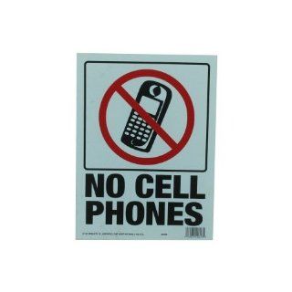 9" X 12" "No Cell Phone" Sign Industrial Warning Signs