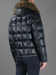 Moncler Fur Lined Quilted Puffer Jacket
