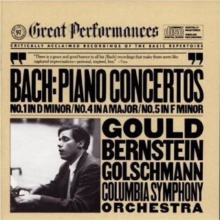 Bach Piano Concertos nos 1, 4 5/Gould, Bernstein Music