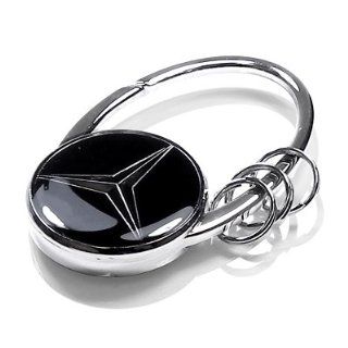 Mercedes Benz 3D Star Snap Hook Key Chain, Genuine MB Product Automotive