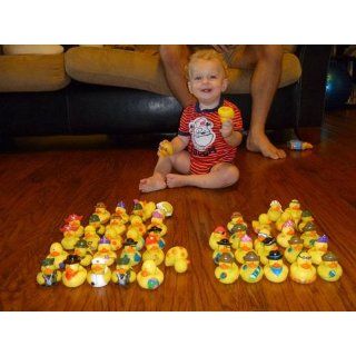 Lot of 50 Assorted Rubber Ducks [Toy] Toys & Games