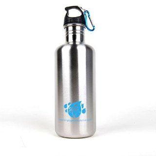 Stainless Steel Water Bottle Canteen 40oz.   Single Pack   Stainless Finish Kitchen & Dining