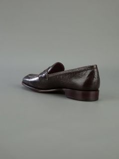 Carmina Shoemaker Lizard Skin Loafer