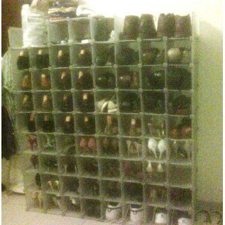 Storage Solutions 15 Pair Shoe Cubby, White Frost   Free Standing Shoe Racks