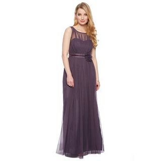 Debut Celine Mesh Bodice Maxi Dress with Corsage