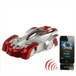 Generic Red Iw500 Wall Climbing Rc Funny Car With Light For Iphone Ipad Ipod Toys & Games