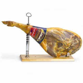 Campofrio Bone In Serrano Ham with Hoof, 17 Pound Package  Grocery & Gourmet Food