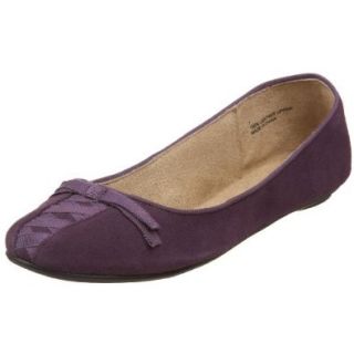 Rebels Women's Korset Suede Flat, Eggplant, 5.5 M US Shoes