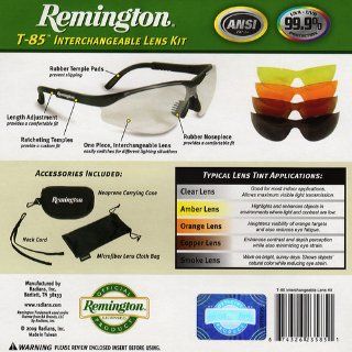 Radians Remington Interchangeable 5 Lens Kit  Hunting Safety Glasses  Sports & Outdoors