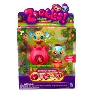 Zoobles Bird and Cat + Happitats (Colors Vary) Toys & Games