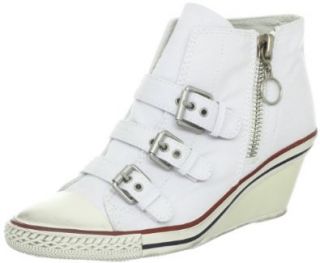 Ash Women's Gin Fashion Sneaker, White, 38 EU/8 M US Shoes