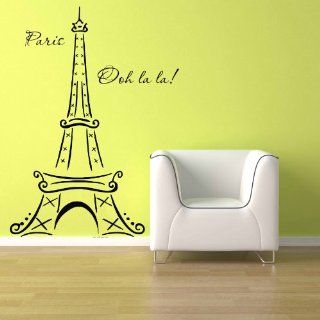 Eiffel Tower Ooh La La Paris Vinyl Wall Decal Sticker Home Decor 3ft   Other Products