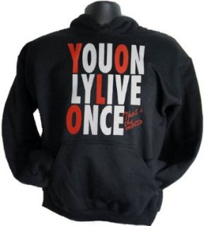 Motto Yolo You Only Live Once Take Care OVO Y.O.L.O Hoodie Sweatshirt Clothing
