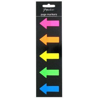 Paperchase Neon Arrow 100 Page Markers  Business And Store Signs 