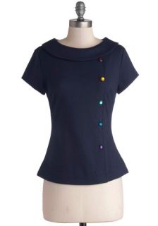 Confectious Personality Top  Mod Retro Vintage Short Sleeve Shirts