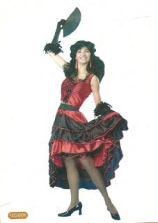 Western Life 502006 Old West Spanish Woman Costume Flamenco Clothing
