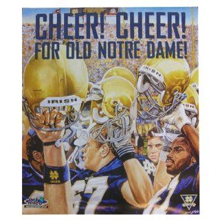 Cheer Cheer For Old Notre Dame Notre Dame Football Poster  Prints  