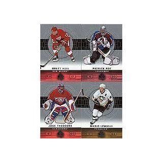 2002 / 2003 SP Authentic Hockey Complete Mint Basic 90 Card Set Including Lemieux, Jagr, Theodore, Roy, Sakic, Modano, Brodeur, Forsberg and Many Others Sports & Outdoors
