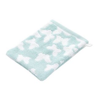 At home with Ashley Thomas Pale green butterfly towel mitt