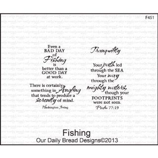 Our Daily Bread Cling Stamps   Fishing 