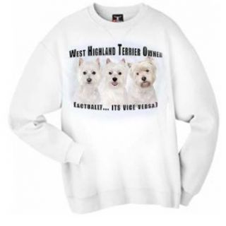 West Highland Terrier Westie dog Vice Versa Adult Sweatshirt Clothing