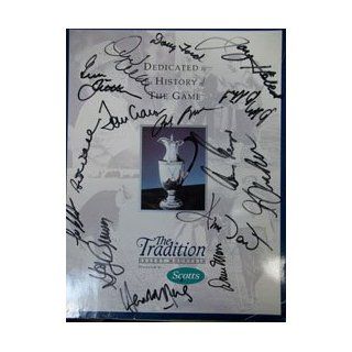 Signed The Tradition Golf Program "1995" 1995 Golf Program "The Tradition" (14 Signatures in All   Gene Littler, Doug Ford, Tommy Aaron, Lee Elder, Gay Brewer, Gary Player, George Archer, Art Wall, Jay Hebert, Jim Dent, Dave Marr, plus 