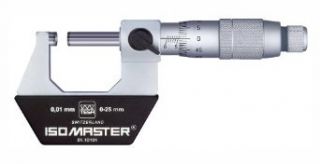 Brown & Sharpe TESA 01.10110 Isomaster Standard Outside Micrometer, 225 250mm Range, 0.01mm Graduation, +/ 0.008mm Accuracy