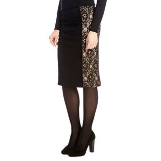 Oasis Oasis lace side pencil skirt