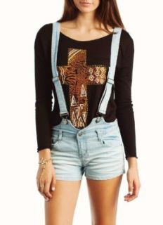 Denim Overall Shorts Clothing
