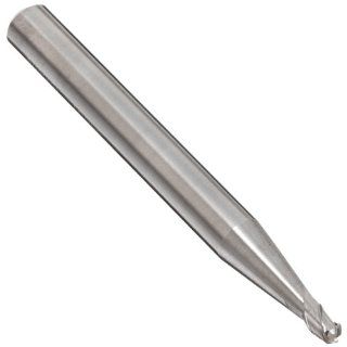YG 1 E5975 Carbide Ball Nose End Mill, Coolant Through, Uncoated (Bright) Finish, 40 Deg Helix, 3 Flutes, 3" Overall Length, 0.3125" Cutting Diameter, 0.3125" Shank Diameter