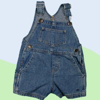 TODDLER Cool Denim Overall Shorts  Infant And Toddler Overalls  Baby