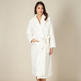 J by Jasper Conran Designer cream hooded robe