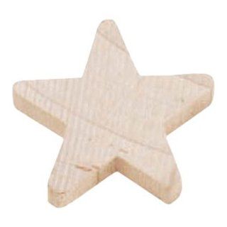 Darice 9146 48 Big Value Unfinished Wood Natural Cutout, Rounded Star