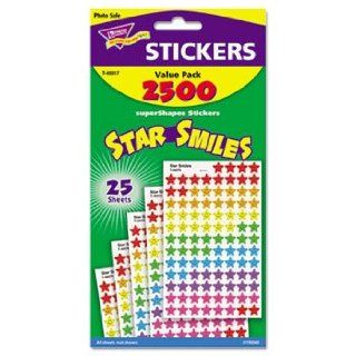 Sticker Assortment Pack, Smiling Star, 2500 per Pack 