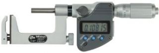 Mitutoyo 317 351 Uni Mike LCD Outside Micrometer, Friction Thimble, 0 1"/0 25.4mm Range, 0.00005"/0.001mm Graduation, +/ 0.0002" Accuracy