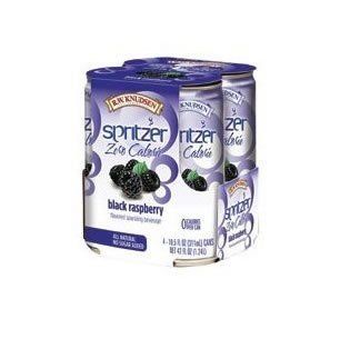Knudsen Zero Calorie Black Raspberry Spritzer, 10.5 Ounce   4 per pack    6 packs per case.  Cocktail Mixes  Grocery & Gourmet Food