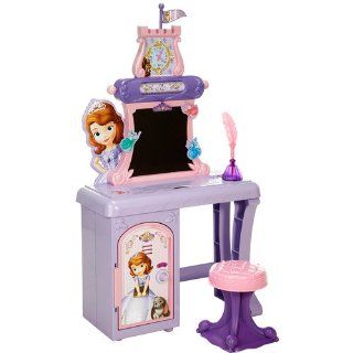 Walt Disney Princess Sofia the First Vanity/School Desk for girls of all ages with mirror. Kids/Children May use it for play makeup and/or school lessons and homework. This Vanity table is can be perfectly placed in all bedrooms.  