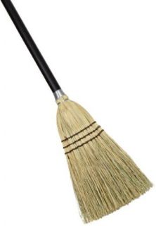 Rubbermaid Commercial FG637300BRN Corn Fill Lobby Broom, Brown Angle Brooms