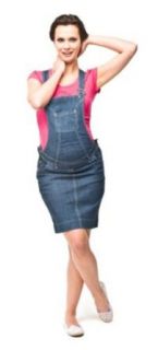 Torelle   Maternity Bib Overall Dress for pregnant women   Indigo Blue Clothing