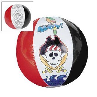 Inflatable Color Your Own Pirate Beach Balls   Crafts for Kids & Color Your Own