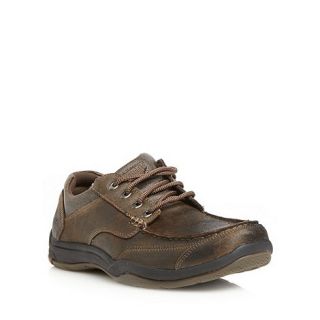 Skechers Chocolate Valko Niguel leather shoes