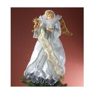 Possible Dreams   Silver Angel Treetopper   Christmas Tree Toppers