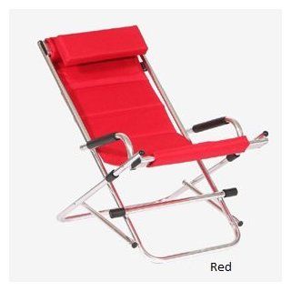 Twofold Bay Reclining Rocking Chair (red) An amazingly comfortable, lightweight & luxurious outdoor reclining chair, with all of the features that have made our outdoor chairs the most innovative on the market. Manufactured from reinforced aluminum, th